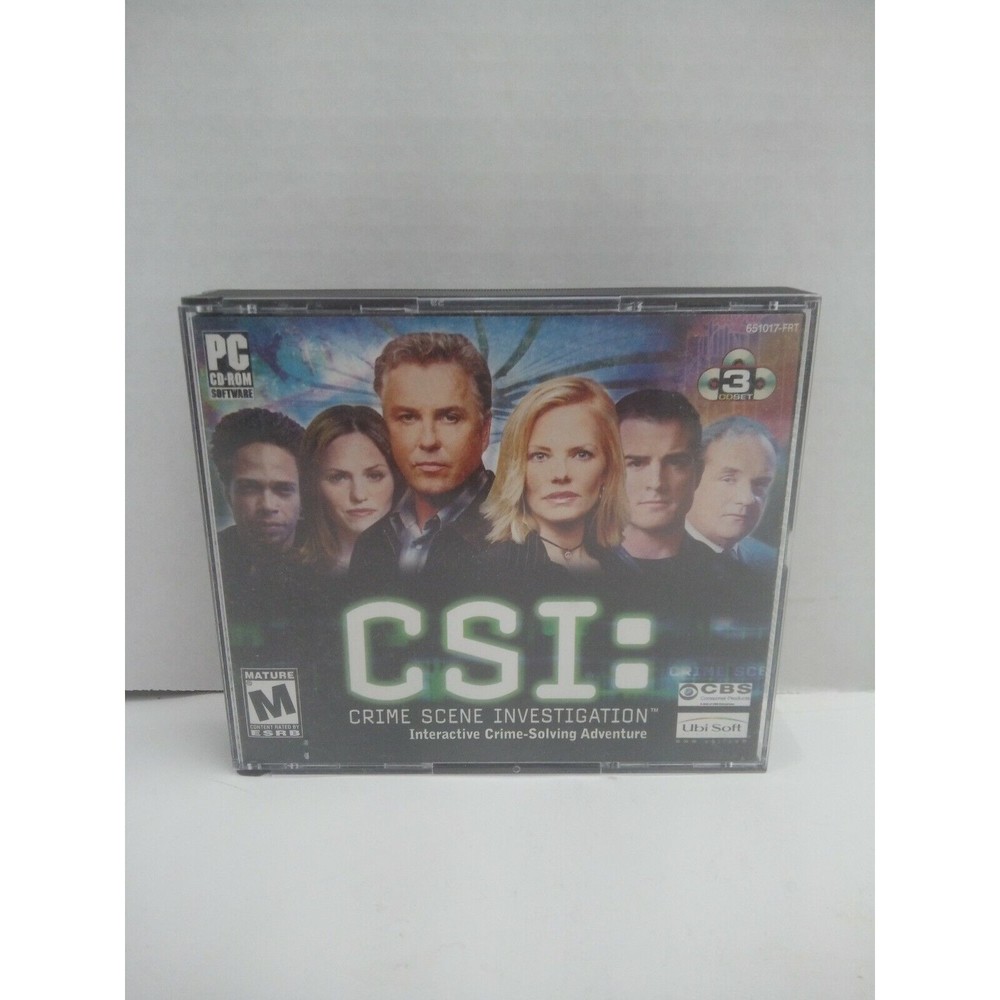 CSI Crime Scene Investigation PC CD-ROM 2003 Interactive Crime-Solving Adventure